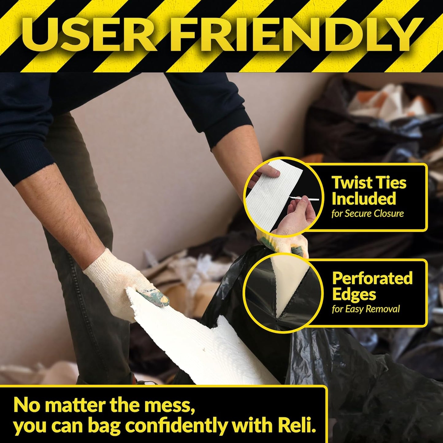 Contractor Trash Bags 55 Gallon Heavy Duty