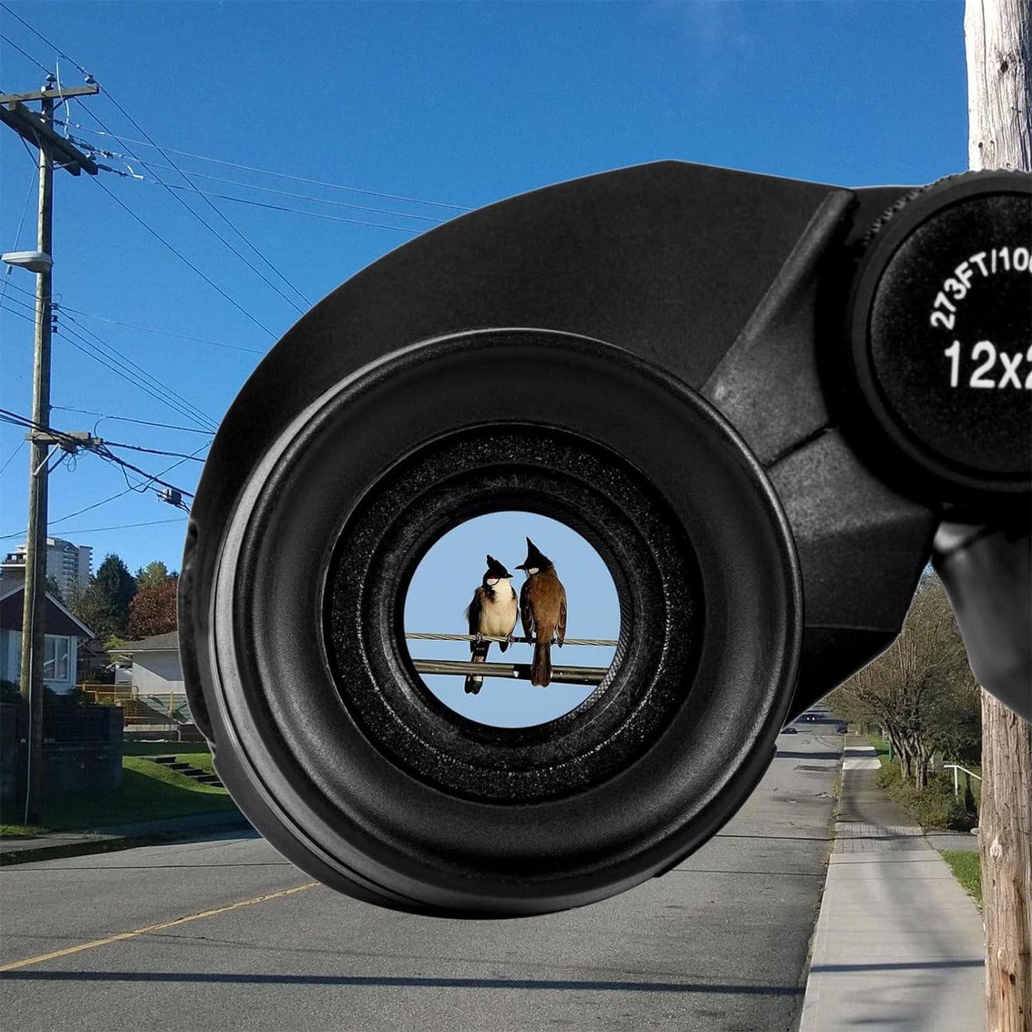 12X25 Compact Binoculars for Adults and Kids